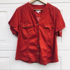 EUC DENIM & COMPANY BUTTON SHIRT SIZE 1X